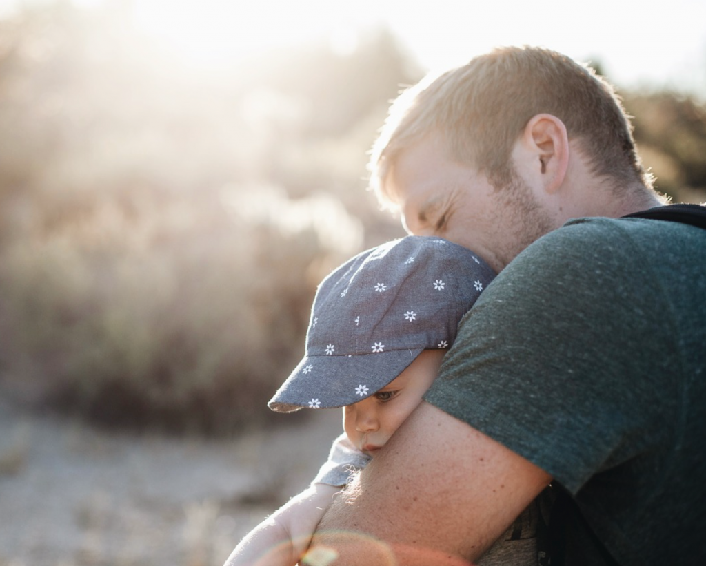 Father and son custody concept.